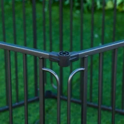 PawHut Dog Playpen With Door & Removable Cover For Small & Most Medium Sized Dogs Indoor & Outdoor Use, 47" H -PawHut Store GUEST 005d06ec a546 4942 878f 210f91ec9764