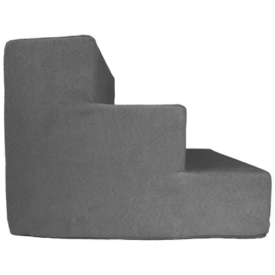 Precious Tails High Density Foam Steps Dog Stairs - Gray 6 Precious Tails High Density Foam Steps Dog Stairs - Gray - Image 6