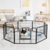 Yaheetech 8-Panel Metal Dog Playpen Fence For Outdoor Indoor