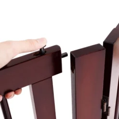 Costway 30'' Configurable Folding Free Standing 4 Panel Wood Pet Dog Safety Fence W/ Gate -PawHut Store GUEST 02506c46 ab96 44f6 b290 b242ab1bb02c