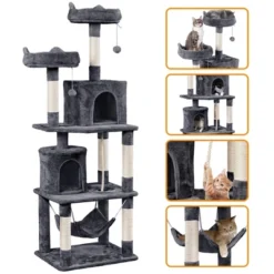 Yaheetech 70.5" H Multi Level Cat Tower Kitten Condo -PawHut Store GUEST 02a75d43 0fb5 4ef5 b8c9 d45ef9292dd4