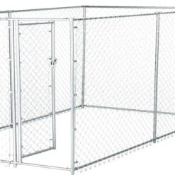 Lucky Dog Adjustable Heavy Duty Outdoor Galvanized Steel Chain Link Dog Kennel Enclosure With Latching Door, And Raised Legs -PawHut Store GUEST 02b65738 f9f7 4735 936c 5c7a662a8f36