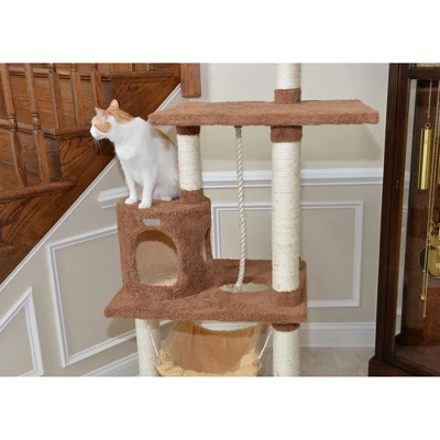 Armarkat 70" Real Wood Cat Tree With Scratch Posts, Hammock For Cats & Kittens, X7001 6 Armarkat 70" Real Wood Cat Tree With Scratch Posts, Hammock For Cats & Kittens, X7001 - Image 6