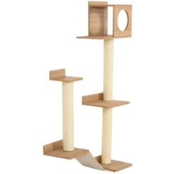 PawHut Wall-Mounted Multi-Level Cat Tree Activity Tower With Sisal-Covered Scratching Posts -PawHut Store GUEST 0694c260 8dc8 4536 a1be ccbcf67802ff