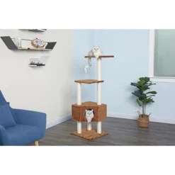 Go Pet Club 51" Classic Cat Tree Furniture With Sisal Covered Posts F32 9 Go Pet Club 51" Classic Cat Tree Furniture With Sisal Covered Posts F32 -PawHut Store GUEST 07757d3a f436 40b5 96db 0beda2447377