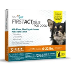 Tevra Pet FirstAct Plus Flea And Tick Treatment For Dogs - 3 Doses -PawHut Store GUEST 09ec9274 f874 4e3e 989e 4f202befb3c4