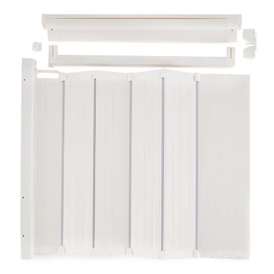 Scandinavian Pet Design Guard Me Retractable 22" To 36" Pet Safety Gate, White (2 Pack) 1 Scandinavian Pet Design Guard Me Retractable 22" To 36" Pet Safety Gate, White (2 Pack)