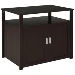 PawHut Wooden Cat Litter Box Enclosure Furniture With Adjustable Interior Wall & Large Tabletop For Nightstand -PawHut Store GUEST 0acf7401 d60c 4d03 873a 8fd270a96930