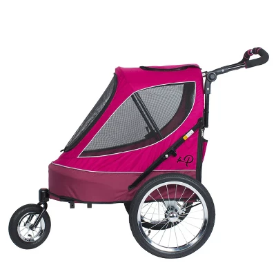 Petique All Terrain Cozy & Comfortable Pet Jogger Stroller With Tire Pump - Up To 77 LB 2 Petique All Terrain Cozy & Comfortable Pet Jogger Stroller With Tire Pump - Up To 77 LB - Image 2