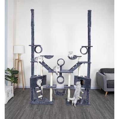 Go Pet Club 106" Cat Tree House With Large Houses FC02 3 Go Pet Club 106" Cat Tree House With Large Houses FC02 - Image 3