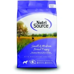 NutriSource Small & Medium Breed Made With Chicken Meal And Rice With Wholesome Grains Dry Dog Food - 15LB