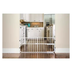 Carlson Lil' Tuffy Expandable Cat And Dog Gate With Small Pet Door