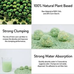 PETTIME Tofu & Corn Litter (Large 12lb X 3bags, Tofu & Corn - Green Tea) -PawHut Store GUEST 0e96270b 5cba 4aef bff8 672a8210d4b8