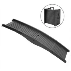 Pet Adobe Tri-Fold Portable Dog Ramp With Safe, Nonslip Traction Surface And Raised Sides For Cars, SUVs, Trucks, And Home - Black -PawHut Store GUEST 0f9f85af a4ff 4724 8c88 42e49c472020