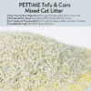 PETTIME Tofu & Corn Litter (Large 12lb X 3bags, Tofu & Corn - Original)