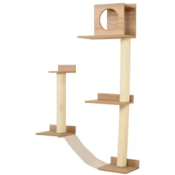 PawHut Wall-Mounted Multi-Level Cat Tree Activity Tower With Sisal-Covered Scratching Posts -PawHut Store GUEST 107507be 5bc5 44cc 8ffe b64742d64398