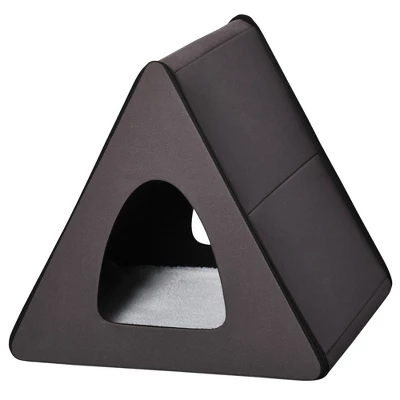 PawHut Heated Cat House A-Frame Pet Shelter With Zippered Water-resistant Roof For Indoor And Outdoor 3 PawHut Heated Cat House A-Frame Pet Shelter With Zippered Water-resistant Roof For Indoor And Outdoor - Image 3