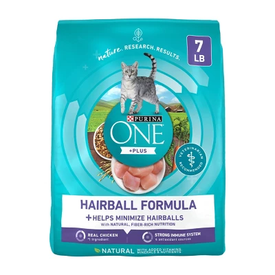 Purina ONE Hairball Formula Adult Premium Chicken Flavor Dry Cat Food 8 Purina ONE Hairball Formula Adult Premium Chicken Flavor Dry Cat Food - Image 8