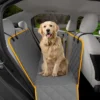PAWBEE Dog Car Seat Cover – Premium Nonslip Dog Seat Covers For Cars + Seat Belt – Waterproof Pet Hammock With Front Mesh Window For Car, SUV, Truck