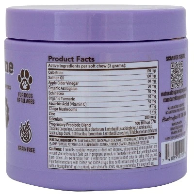 Natural Dog Company Allergy Immune Supplement Dog Chews - Salmon - 90ct 2 Natural Dog Company Allergy Immune Supplement Dog Chews - Salmon - 90ct - Image 2
