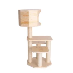 Armarkat Real Wood Premium Model S4203 Scots Pine, Solid Wood Cat Tree, 46" Tall -PawHut Store GUEST 1184703f ffc0 41bd a704 73a3c1f88d49