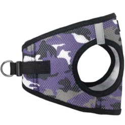 Doggie Design American River Dog Harness Camouflage Collection-Purple
