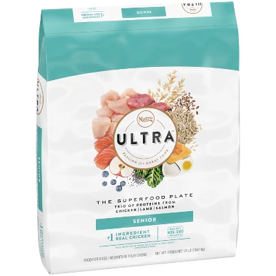 Nutro Ultra Trio Of Proteins From Chicken, Lamb, And Salmon Senior Dry Dog Food - 30lbs 3 Nutro Ultra Trio Of Proteins From Chicken, Lamb, And Salmon Senior Dry Dog Food - 30lbs - Image 3