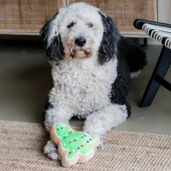 Christmas Sugar Cookie Plush Dog Toy- Christmas Tree…