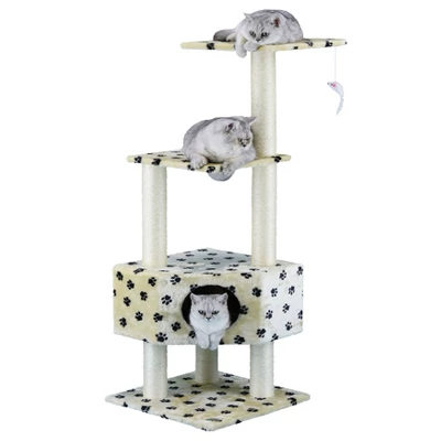 Go Pet Club 51" Classic Cat Tree Furniture With Sisal Covered Posts F32 4 Go Pet Club 51" Classic Cat Tree Furniture With Sisal Covered Posts F32 - Image 4