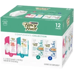 Fancy Feast Complements Collection With Chicken, Tuna, Shrimp, Fish And Salmon Wet Cat Food - 12ct -PawHut Store GUEST 1352a932 e0b2 4b08 92cf 1afcc571a47f