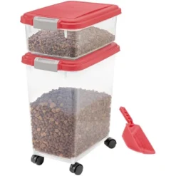 IRIS USA 33qt + 12qt Airtight Pet Food Container Combo With Scoop -PawHut Store GUEST 16806cbe e486 423e a588 e1b1f4e168cd