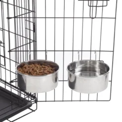 Pet Adobe Stainless-Steel Hanging Dog Bowl Set -PawHut Store GUEST 1746bf30 d1f4 4f6c bea2 aef7c141a404