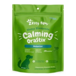 Zesty Paws Hemp Elements Behavior Calming OraStix For Dogs - Peppermint Flavor -PawHut Store GUEST 17b0cf17 83f5 4215 8613 d385cb5935cf