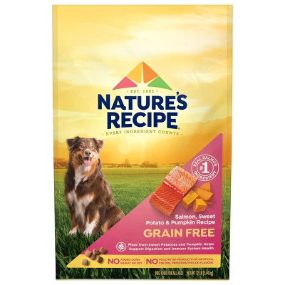 Nature's Recipe Grain Free Salmon, Sweet Potato & Pumpkin Recipe Dry Dog Food 4 Nature's Recipe Grain Free Salmon, Sweet Potato & Pumpkin Recipe Dry Dog Food - Image 4