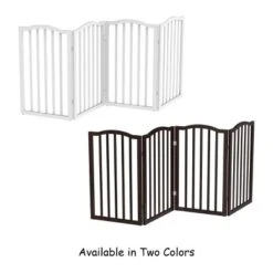 Indoor Pet Gate - 4-Panel Folding Dog Gate For Stairs Or Doorways - 73.5x32-Inch Tall Freestanding Pet Fence For Cats And Dogs By PETMAKER (Brown) 10 Indoor Pet Gate - 4-Panel Folding Dog Gate For Stairs Or Doorways - 73.5x32-Inch Tall Freestanding Pet Fence For Cats And Dogs By PETMAKER (Brown) -PawHut Store GUEST 180e7b5d 3a03 4a1e 8bed 89d8a4fd9e9f
