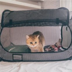 Necoichi Portable Stress Free Cat Cage -PawHut Store GUEST 18e88c19 b7a4 4f3d 9d48 bda6b2b402a2