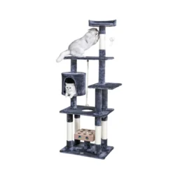 Go Pet Club 67" IQ Busy Box Cat Tree Condo With Sisal Covered Scratching Posts SF051 -PawHut Store GUEST 1929100d 32ca 465b 9e10 caf137131e56
