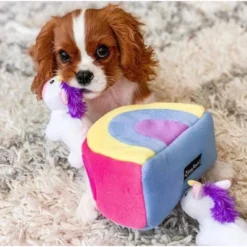 ZippyPaws Burrow Unicorns In Rainbow Dog Toy -PawHut Store GUEST 1cf51cca 57ee 4313 9c42 4a5ec651aa7a