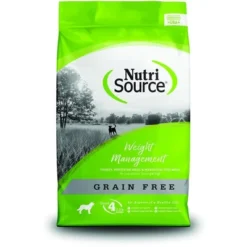 NutriSource Weight Management Turkey, Whitefish And Menhaden Fish Meal Dry Dog Food - 15LB