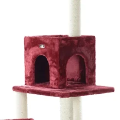 Armarkat Real Wood Cat Tower, Ultra Thick Faux Fur Covered Cat Condo House A6902B, Burgundy; -PawHut Store GUEST 1eb18f7a 69d9 45aa 8bb3 6e7eb77129a3