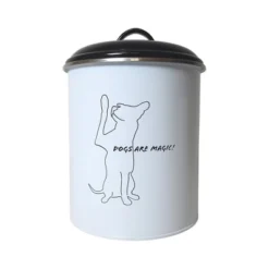 American Pet Supplies Black & White Pet Food & Treat Storage Canisters (Set Of 3)