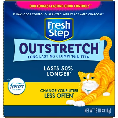 Fresh Step Outstretch Febreze Scented Cat Litter - 19lbs 5 Fresh Step Outstretch Febreze Scented Cat Litter - 19lbs - Image 5
