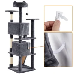 Yaheetech 70"H Cat Tree With 2 Condos For Kittens Small Cats 17 Yaheetech 70"H Cat Tree With 2 Condos For Kittens Small Cats -PawHut Store GUEST 1fb511c2 aac4 4eec aa18 d4ab2fa0dd36