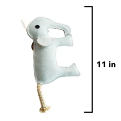 American Pet Supplies 13-Inch Eco-Friendly Elephant Natural Leather Dog Chew Toy