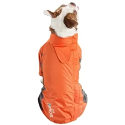 Dog Helios Blizzard Full-Bodied Adjustable And 3M Reflective Dog Jacket - Orange