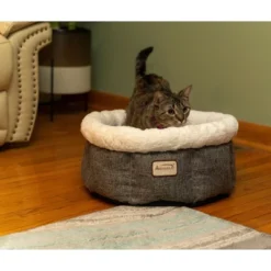 Armarkat Cozy Cat Bed In Beige And Gray C105HHS/MB -PawHut Store GUEST 20339989 c242 47e1 954b 63345f46195d