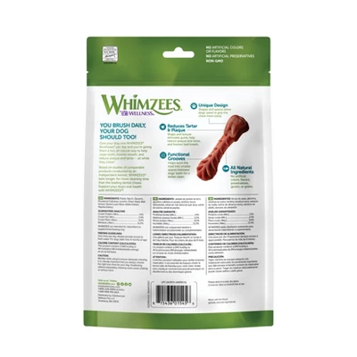WHIMZEES By Wellness Small Value Bag Dental Chew Dog Treat With Vegetable Flavor - 12.7oz 1 WHIMZEES By Wellness Small Value Bag Dental Chew Dog Treat With Vegetable Flavor - 12.7oz