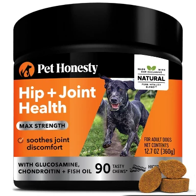 Pet Honesty Hip & Joint Health Max Strength Supplement Soft Chews For Dogs, 90 Ct 8 Pet Honesty Hip & Joint Health Max Strength Supplement Soft Chews For Dogs, 90 Ct - Image 8