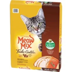 Meow Mix Tender Centers With Flavors Of Salmon & Turkey Adult Complete & Balanced Dry Cat Food - 13.5lbs -PawHut Store GUEST 207d90db 90ae 4127 906b 527ee506c498
