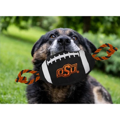 NCAA Oklahoma State Cowboys Nylon Football Dog Toy 1 NCAA Oklahoma State Cowboys Nylon Football Dog Toy